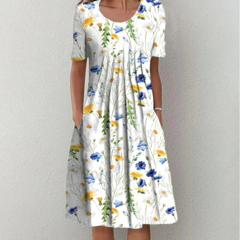 Celeste – Printed Everyday Midi Dress