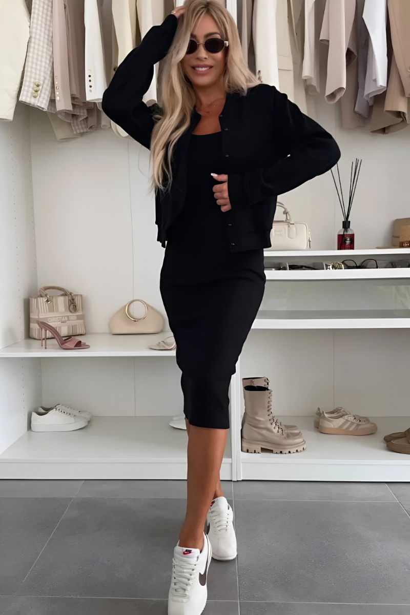Sylvie | Comfortable Midi Dress with Vest