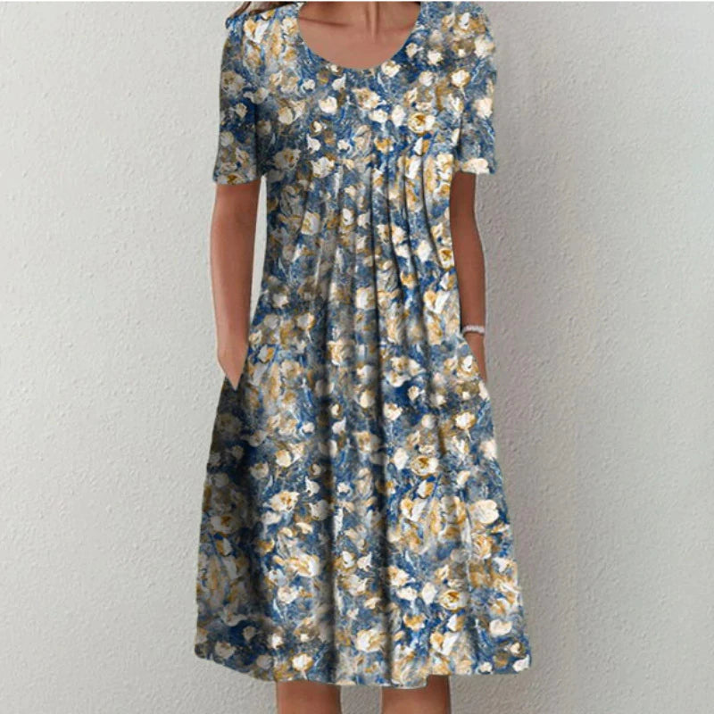 Celeste – Printed Everyday Midi Dress
