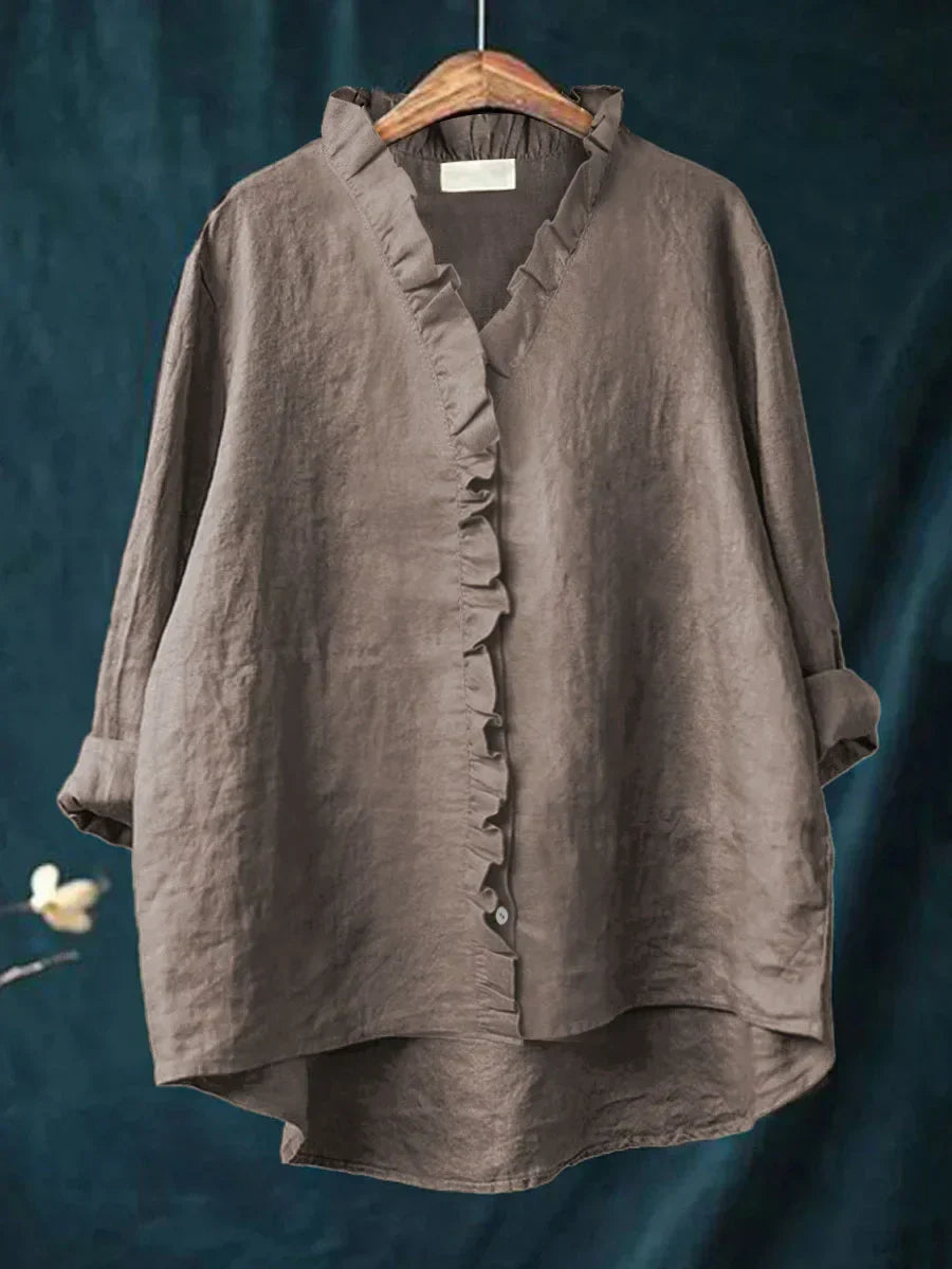 Samantha™ – Casual Blouse with Ruffles