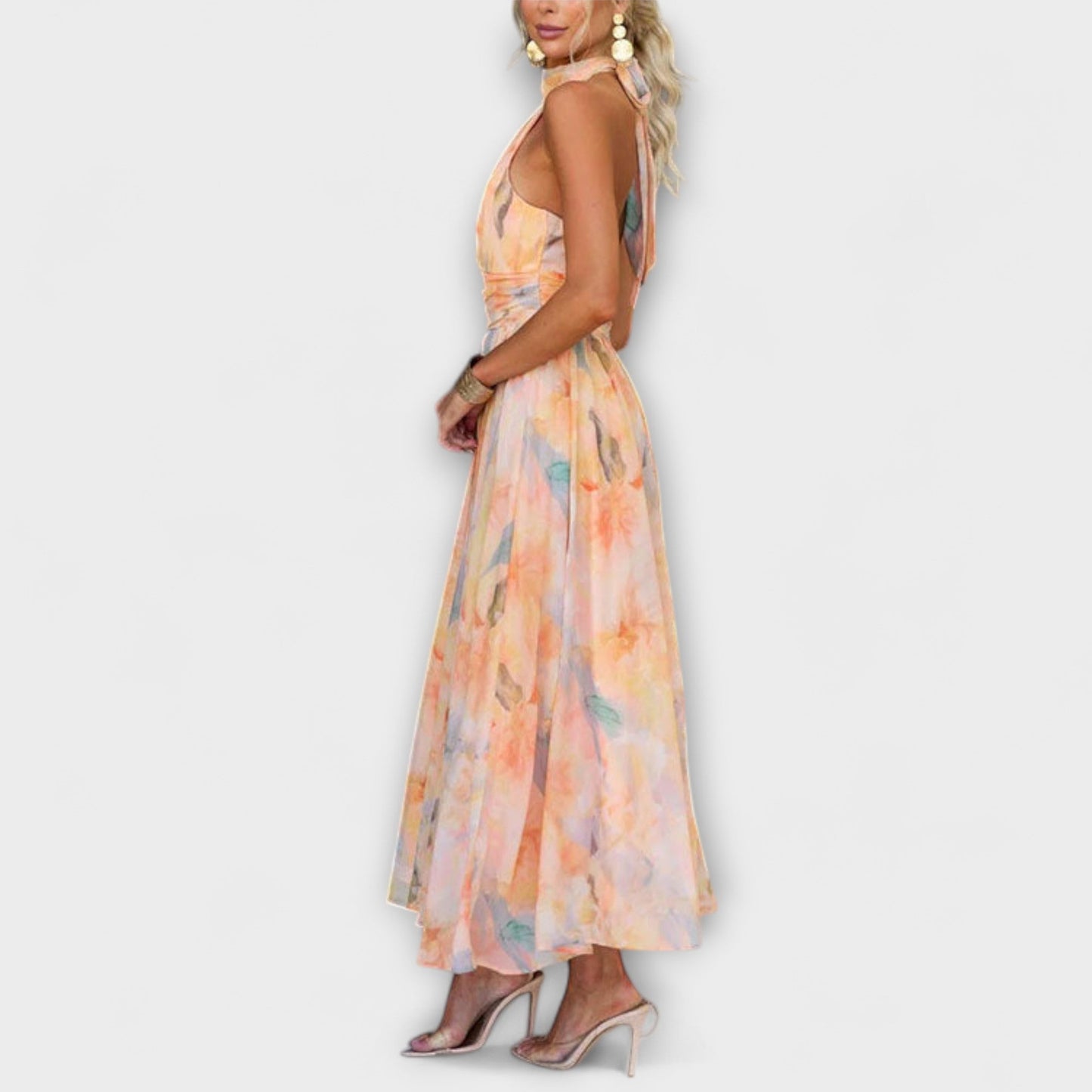 Alina – Halter Neck Summer Dress