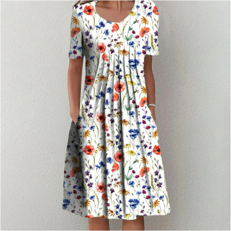 Celeste – Printed Everyday Midi Dress