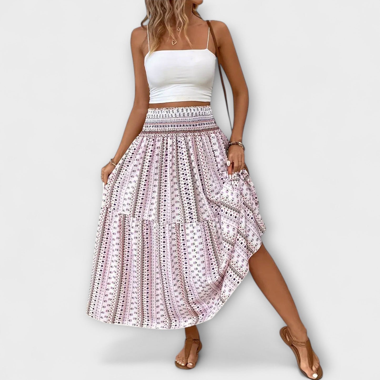 Flowing Skirt with Pattern
