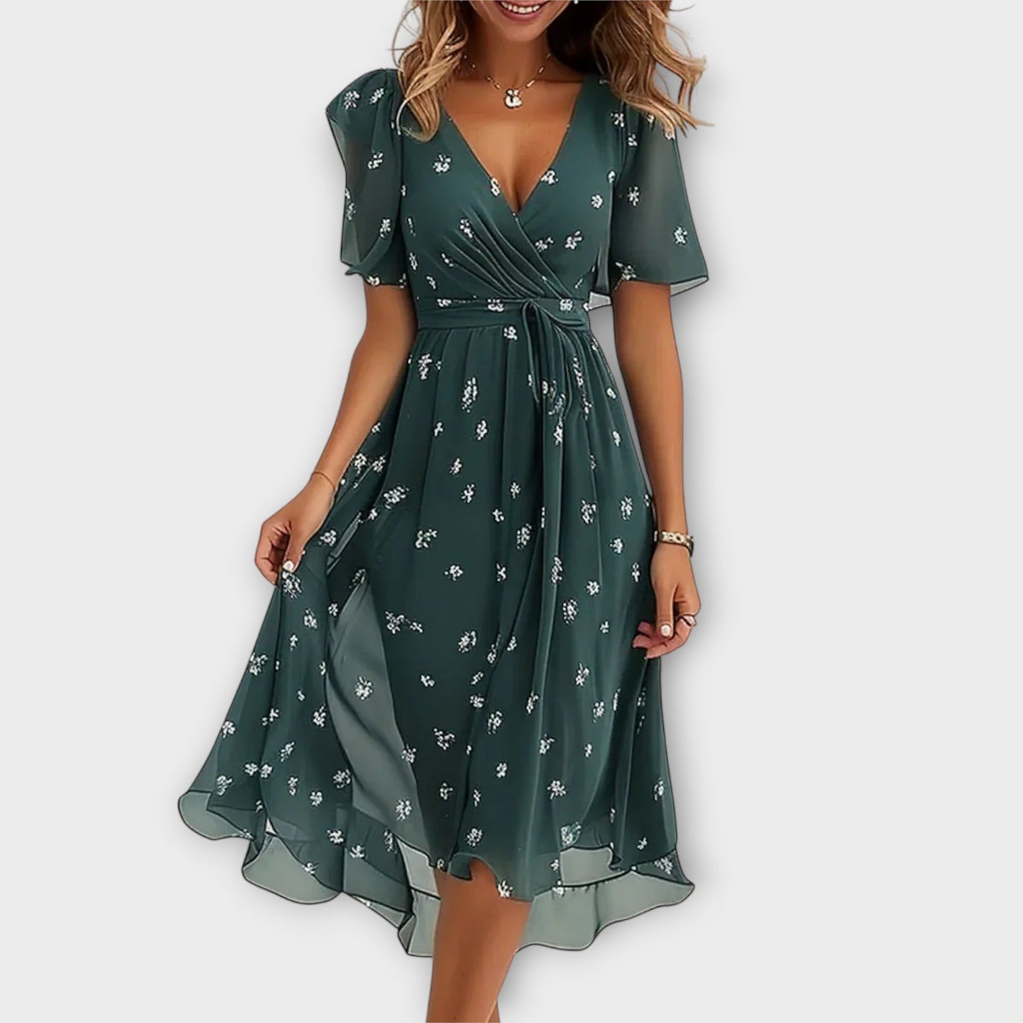 Floria™ Light Flowing Midi Dress
