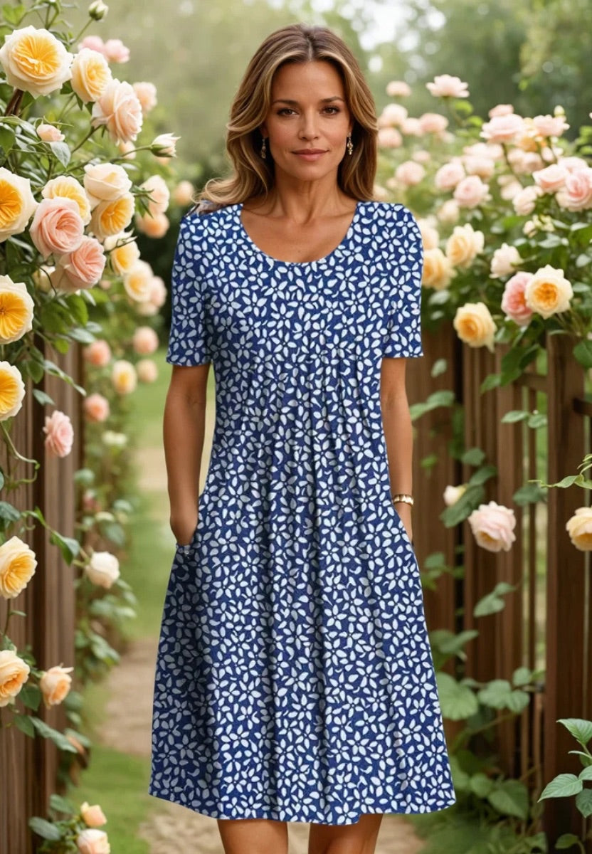 Celeste – Printed Everyday Midi Dress