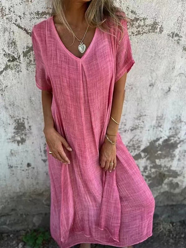 Vera™ | V‑Neck Maxi Dress