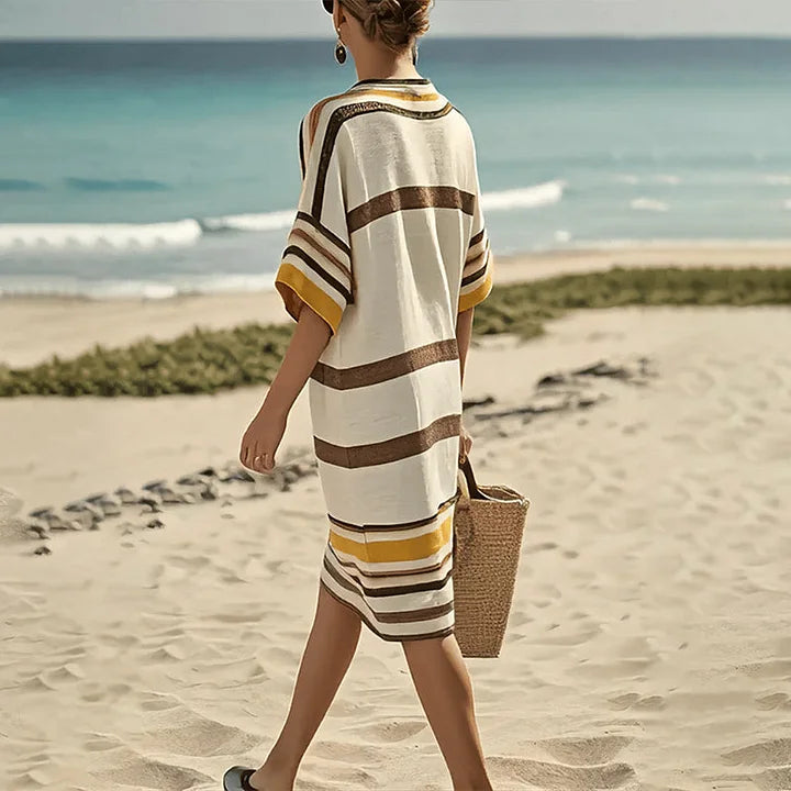 Maya | Flowy Striped Dress – Effortless Elegance