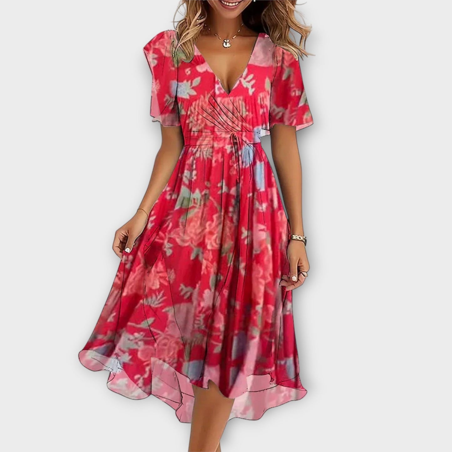 Floria™ Light Flowing Midi Dress