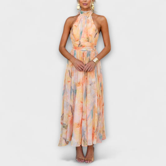 Alina – Halter Neck Summer Dress