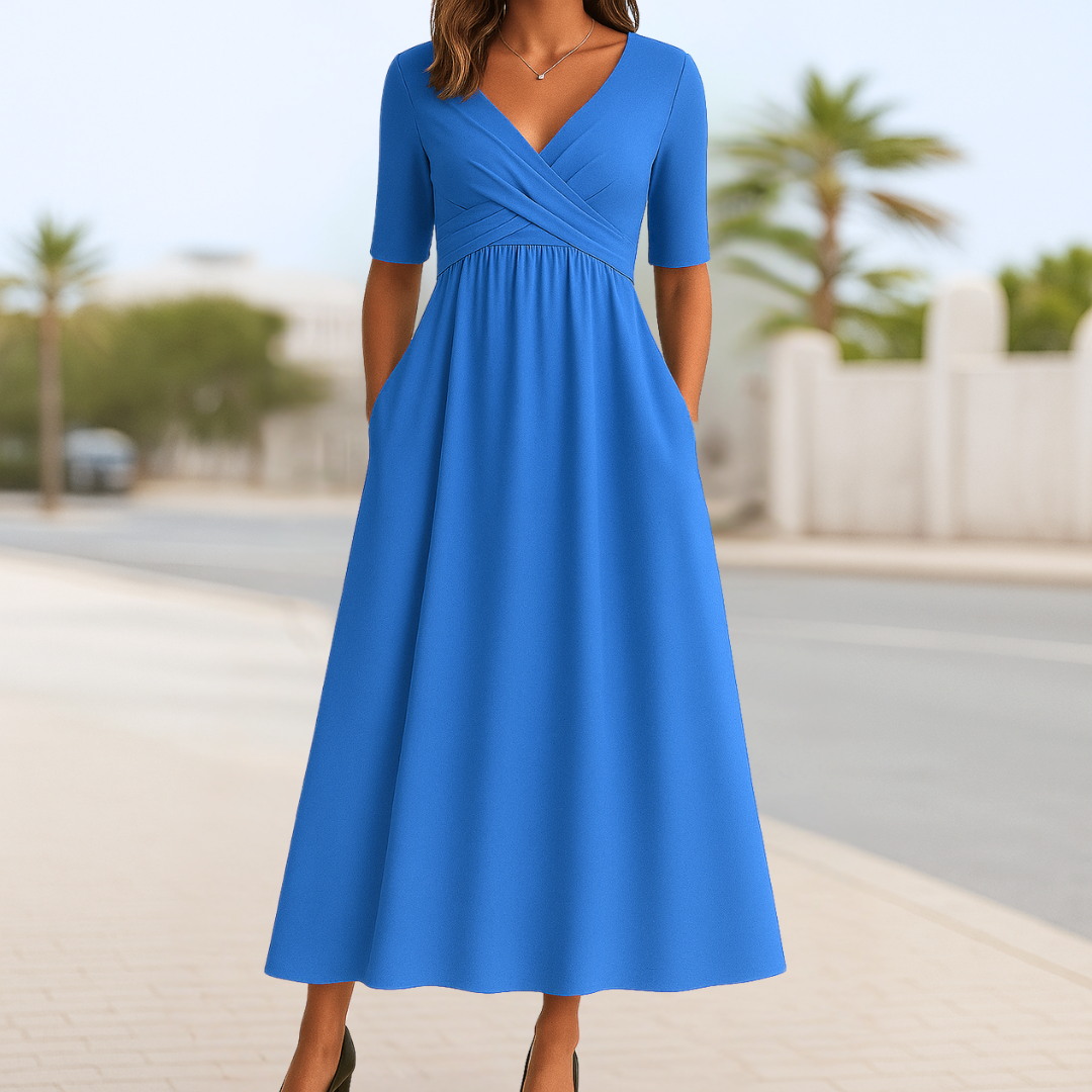 Solène™ | Wrap Midi Dress
