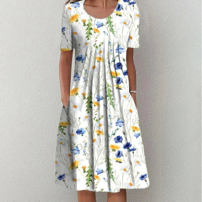 Celeste – Printed Everyday Midi Dress