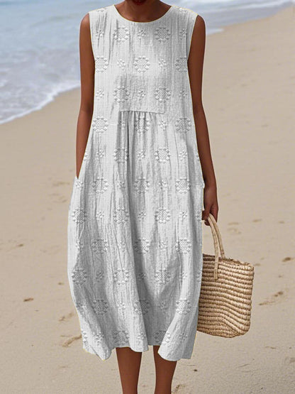 Aurelia™ – Elegant Sleeveless Dress with Pockets