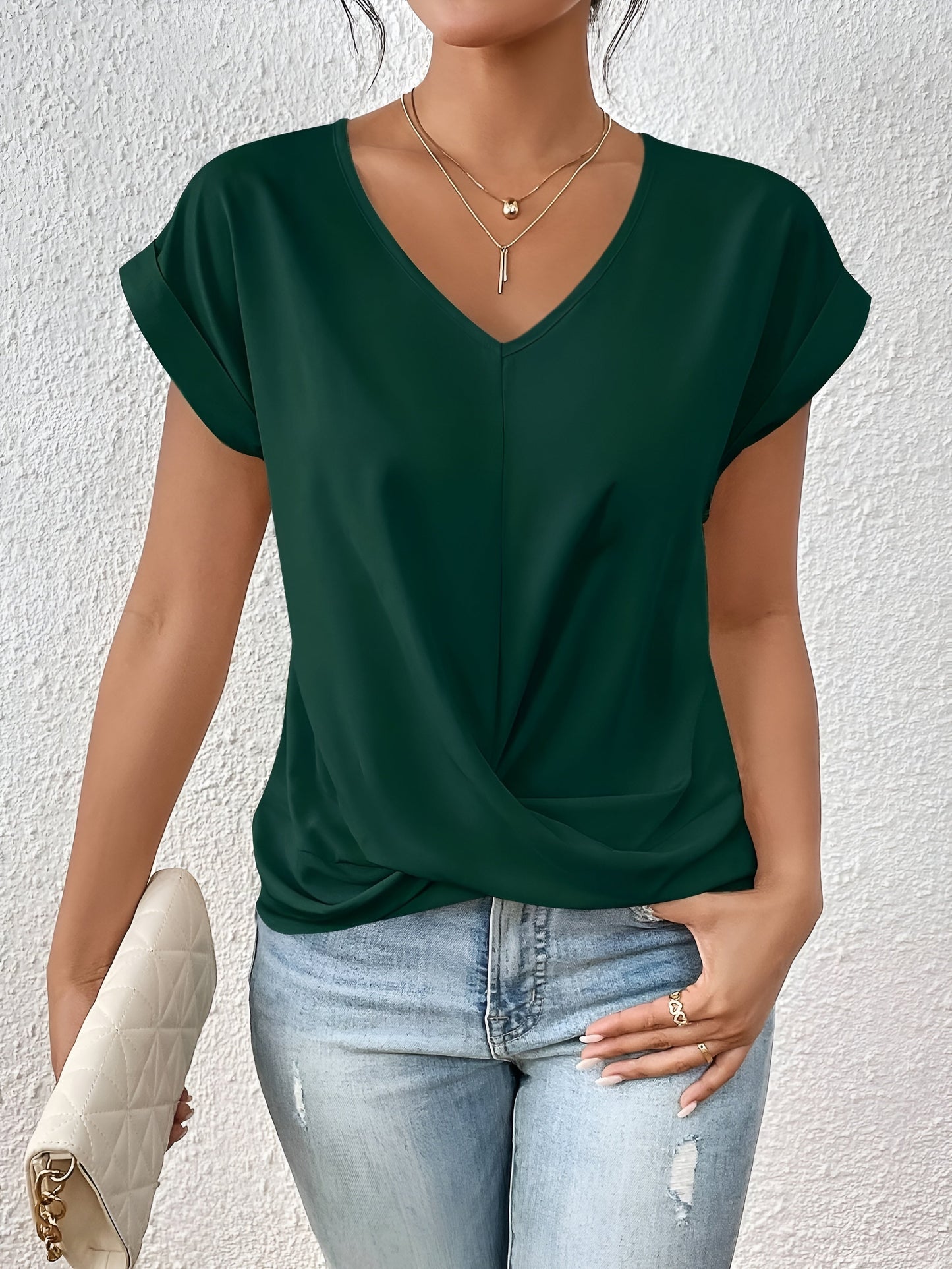 Sophie™ – Casual Heart V-Neck T-Shirt
