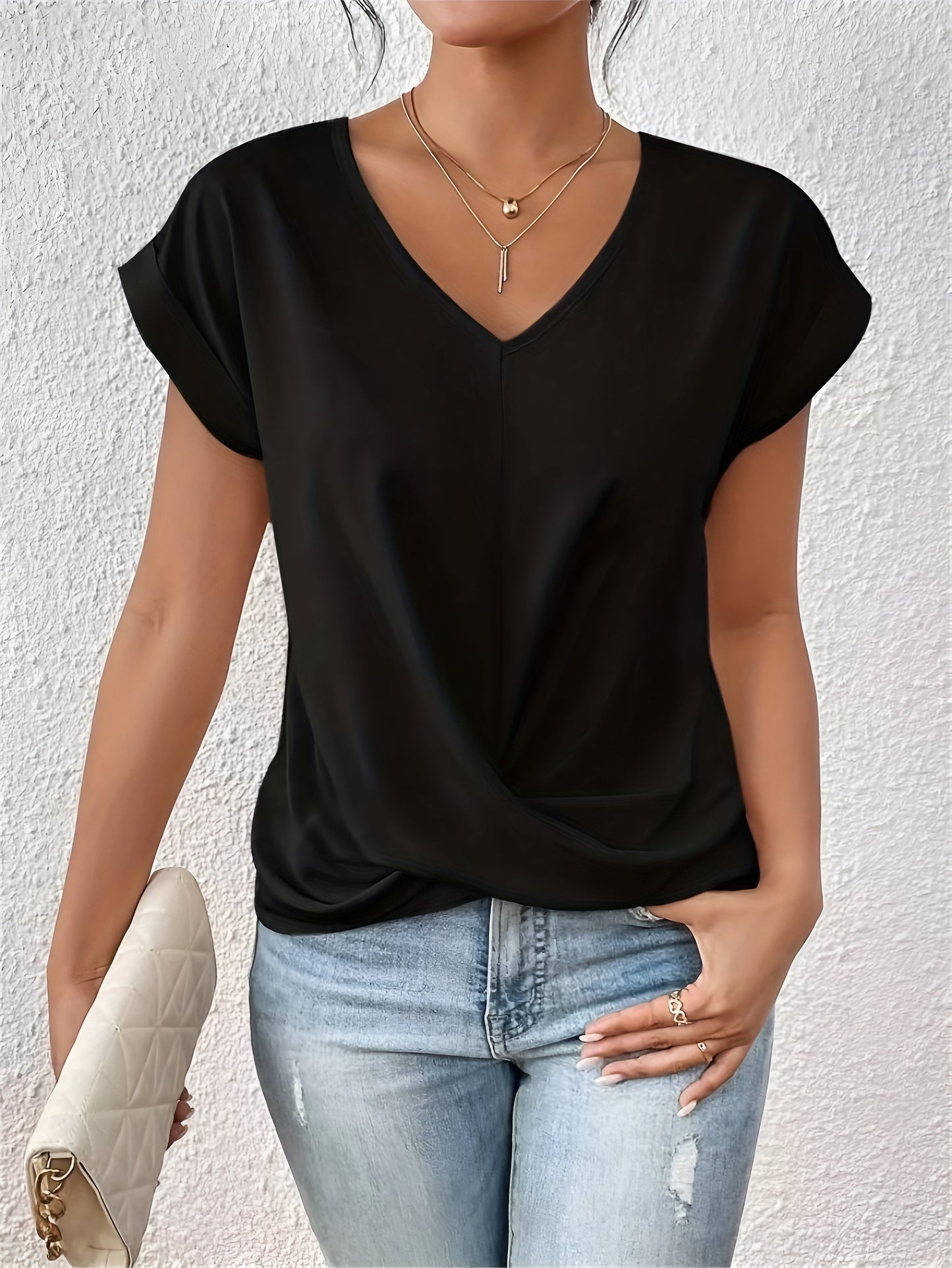 Sophie™ – Casual Heart V-Neck T-Shirt