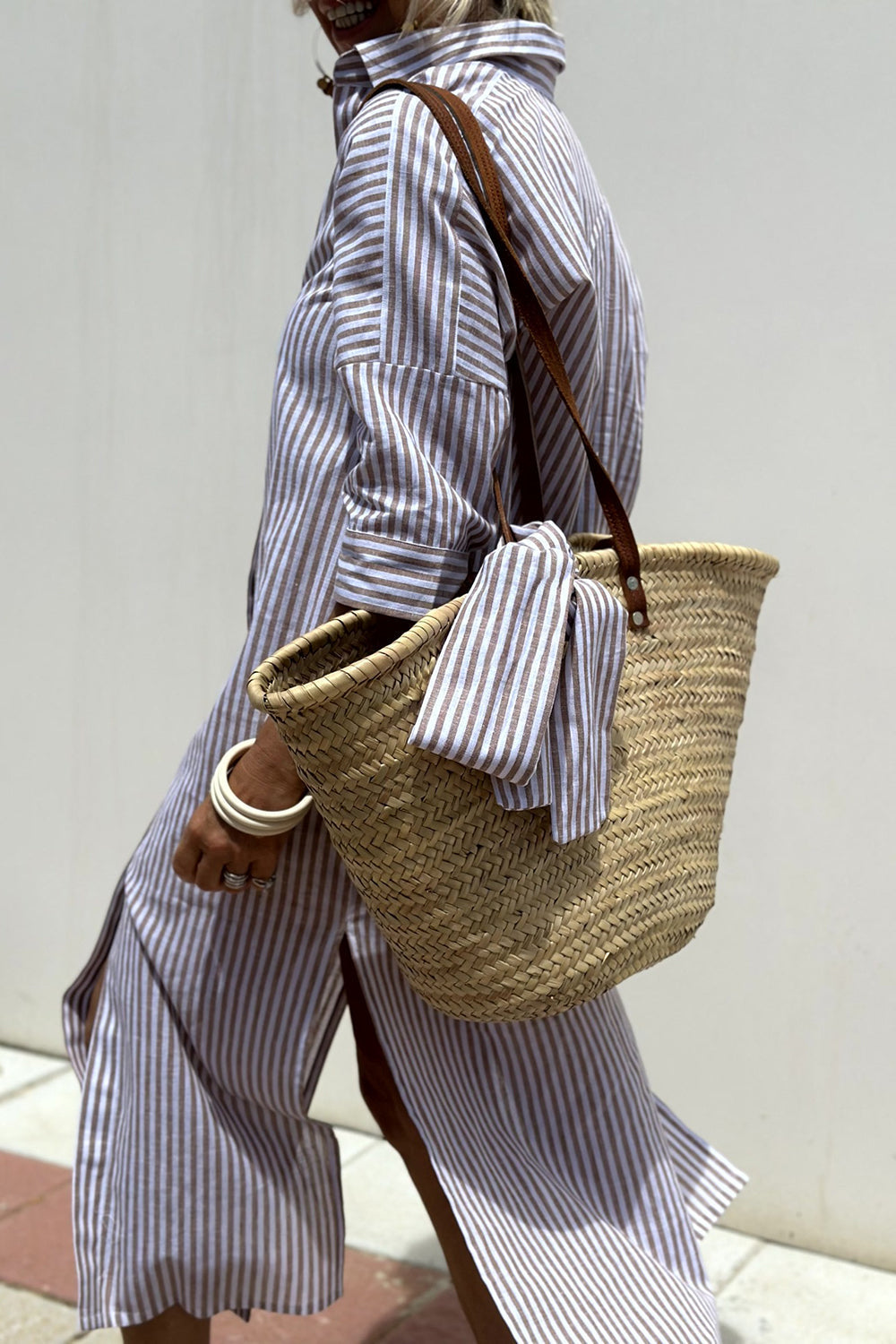 Clarisse™ | Striped Shirt Dress