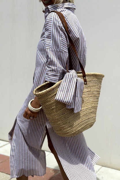 Clarisse™ | Striped Shirt Dress