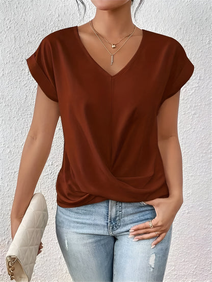 Sophie™ – Casual Heart V-Neck T-Shirt
