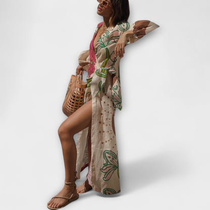Tracey - Tie Waist Maxi Dress