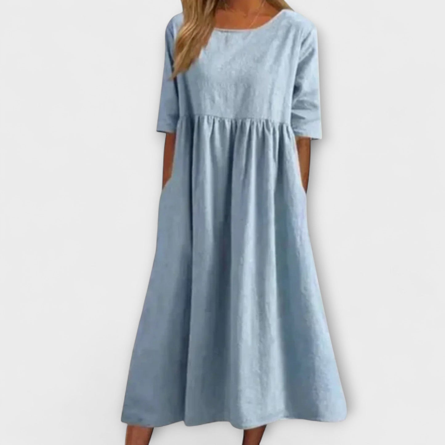 Amelia – Cotton Midi Dress