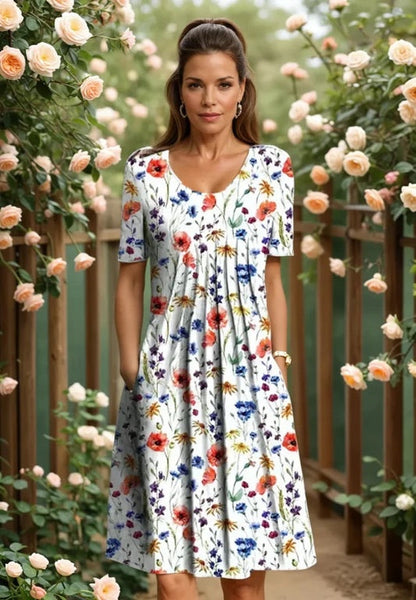 Celeste – Printed Everyday Midi Dress