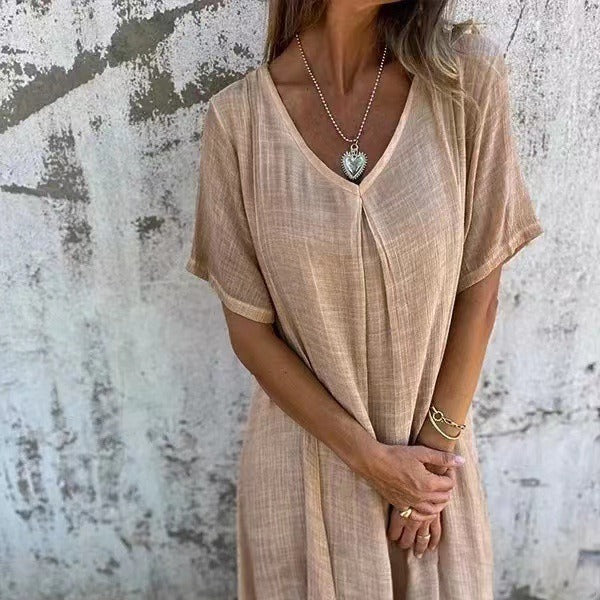 Vera™ | V‑Neck Maxi Dress