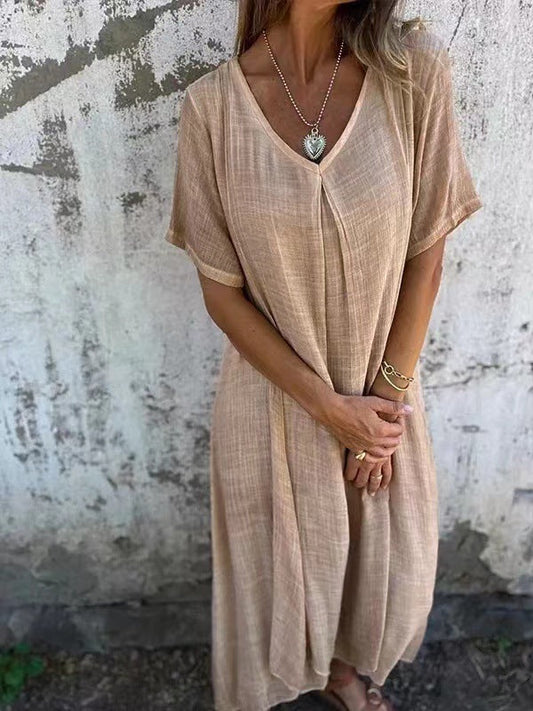 Vera™ | V‑Neck Maxi Dress
