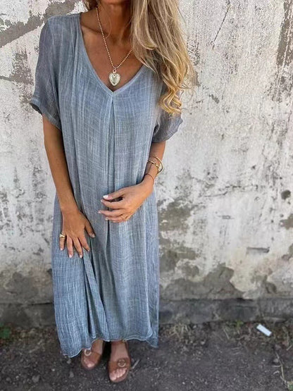 Vera™ | V‑Neck Maxi Dress