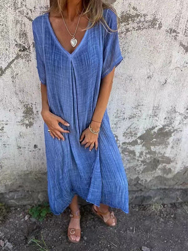 Vera™ | V‑Neck Maxi Dress