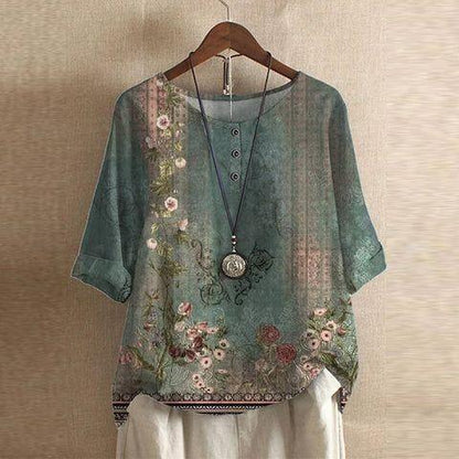 BELLE™ | VINTAGE FLORAL CHARM TOP