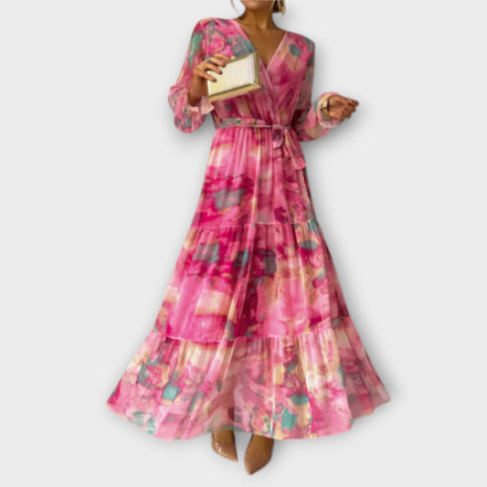 Alessia - Aquarelle Dream Maxi Dress