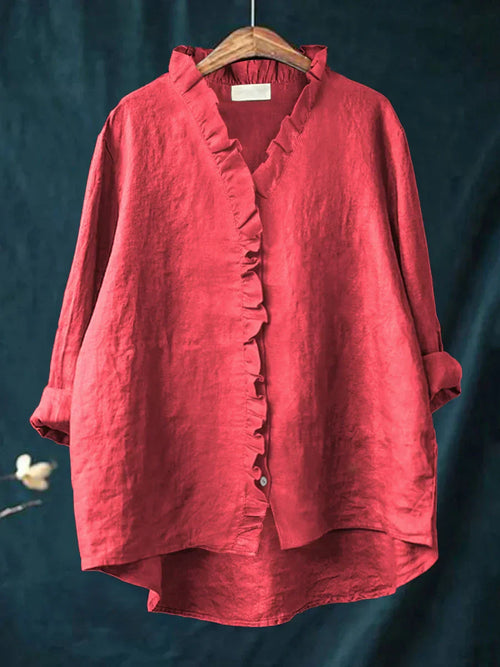 Samantha™ – Casual Blouse with Ruffles