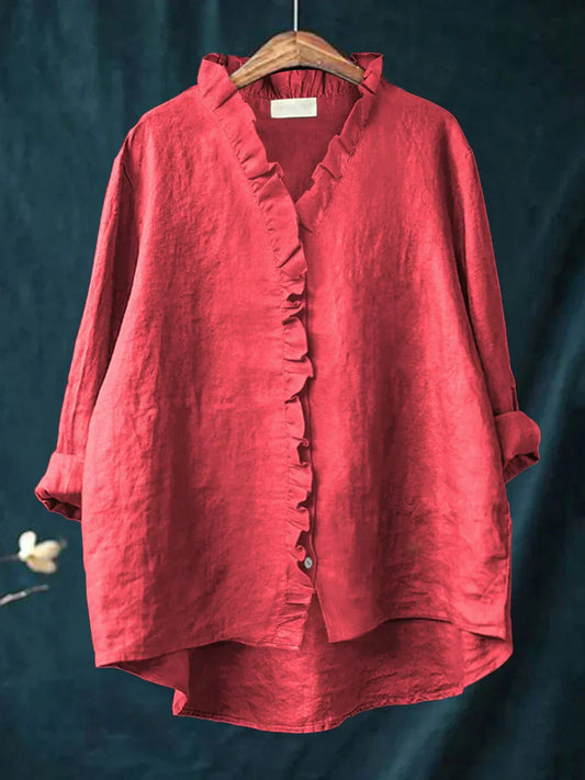 Samantha™ – Casual Blouse with Ruffles