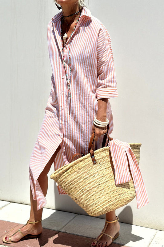 Clarisse™ | Striped Shirt Dress