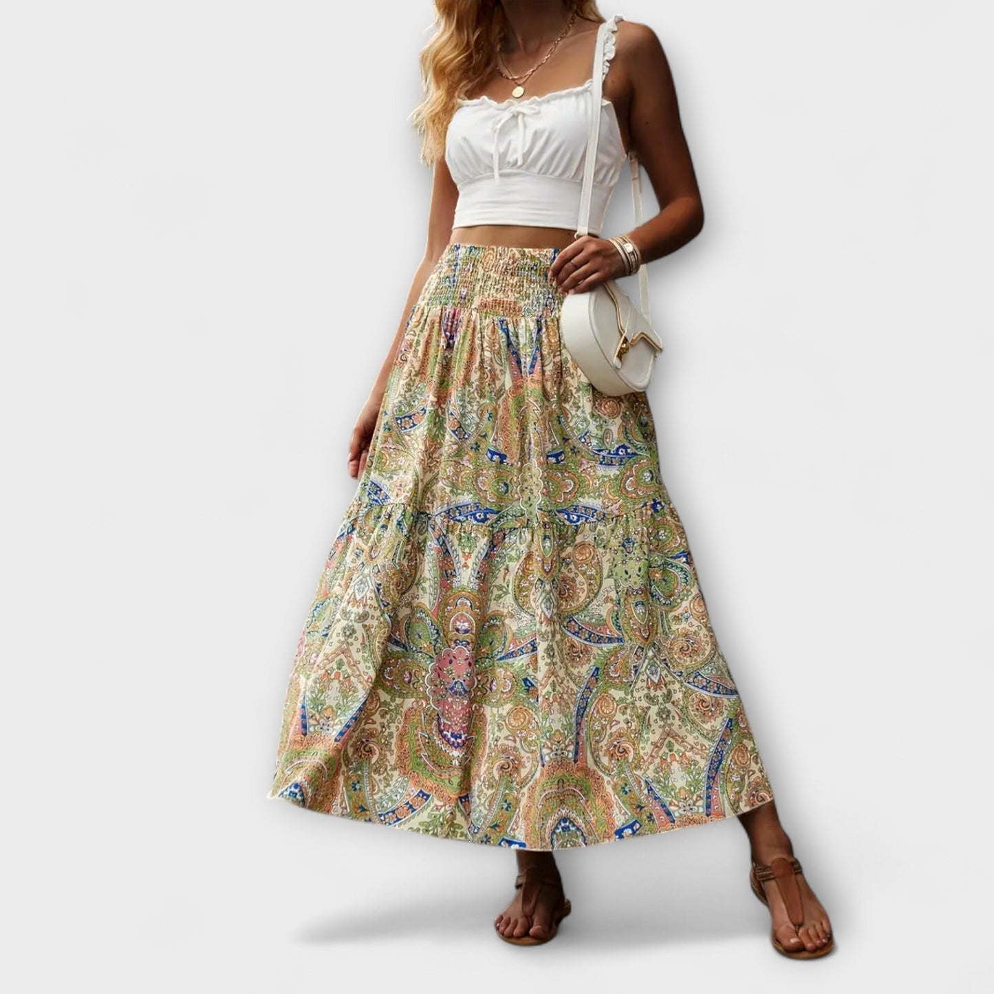 Flowing Skirt with Pattern