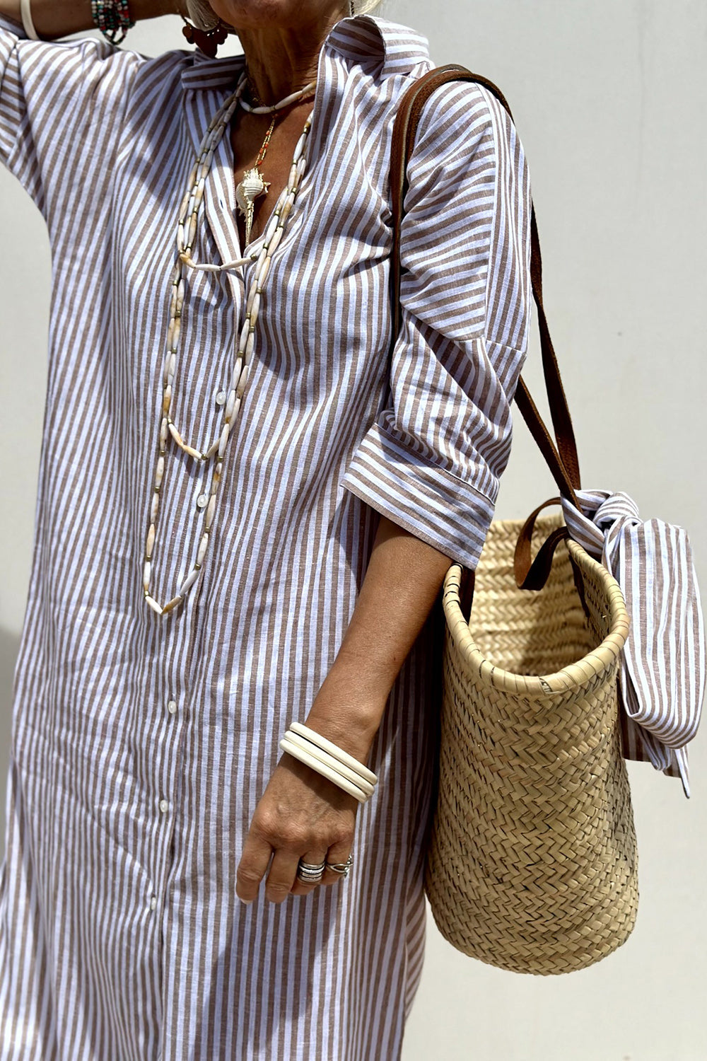 Clarisse™ | Striped Shirt Dress
