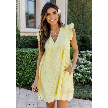 Dress "With Pockets and Built-In Shorts"
